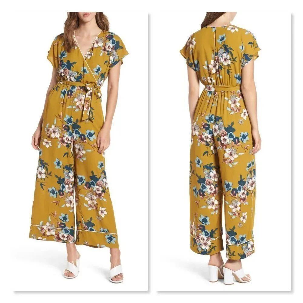 Leith Floral Jumpsuit sz Medium